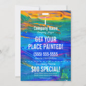 ペイント5x7チラシ 招待状 (裏面)