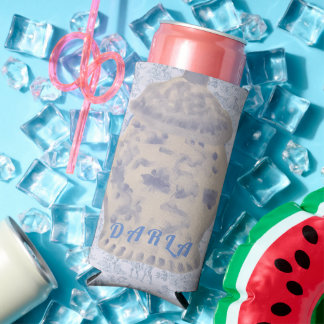 ペイント ギャザー 陶器 瓶 缶 コーラー スリム缶クーラー
