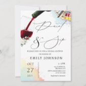 ペイント＆シップのブライズシャワー 招待状 (正面)