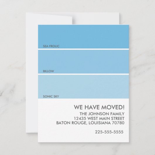 ペイント スワッチ 移動のお知らせ 案内状 (正面)