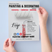 ペイント＆デコレーションのチラシ チラシ (手)