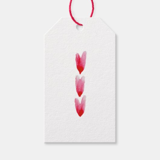 ペイント・ハーツ ギフトタグ (10枚セット) (正面)
