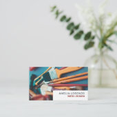 ペイント ブラシ、ペインター & デコレーター 名刺 (スタンド正面)