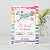 ペイント 誕生日 招待状 (スタンド正面)