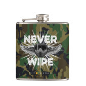 ペイント(Paintball Never Wipe) (迷彩柄) フラスク (正面)