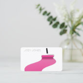 ペインピンクプロフェッショナル絵を描ズ・サービス 名刺 (スタンド正面)