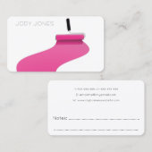 ペインピンクプロフェッショナル絵を描ズ・サービス 名刺 (正面/裏面)