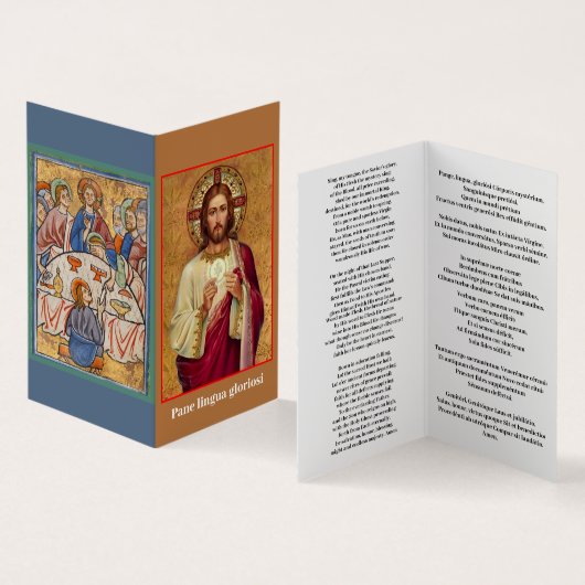 ペインLingua Gloriosi名刺 名刺 (内部&外部)