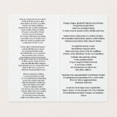 ペインLingua Gloriosi名刺 名刺 (内部フラット)