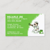 ペイ絵を描トグリーン絵を描 | Cartoon Contractor 名刺 (正面)