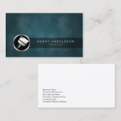 ペイ絵を描トブラシアイコン暗いグランジ名刺 名刺 (正面/裏面)