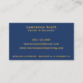 ペイ絵画ター社モダンカラフルシンプル 名刺 (裏面)