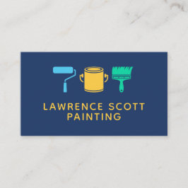 ペイ絵画ター社モダンカラフルシンプル 名刺