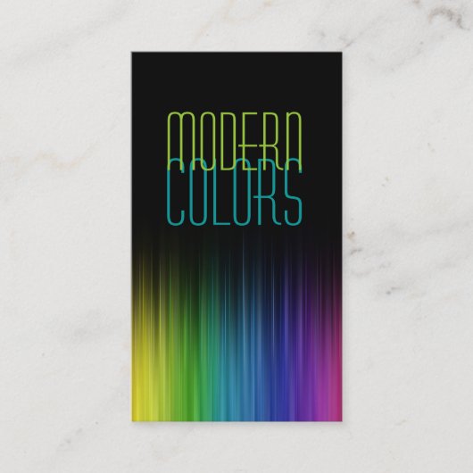 ペイ絵画ンタ、ズ、アート、建築、色 名刺 (正面)