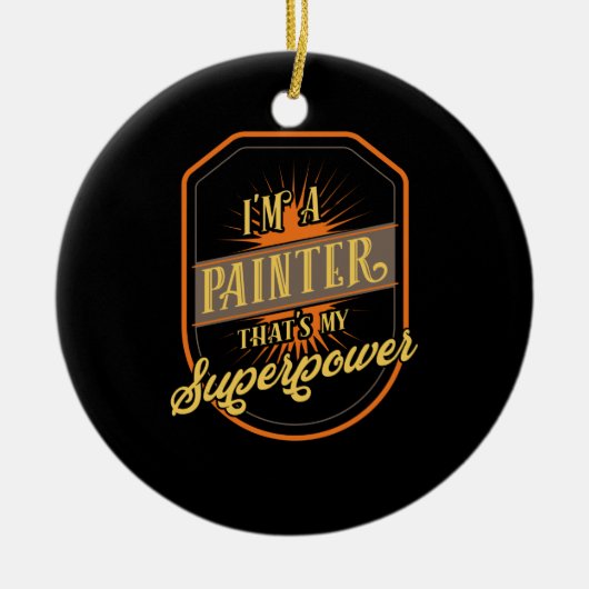 ペイ絵画ント セラミックオーナメント (正面)