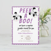 ペイ・ア・ブー・ジェンダーがパンダベアーパープルベビー 招待状 (スタンド正面)
