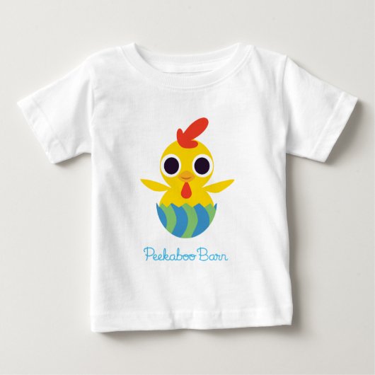 ペエカブーバーンイースター | Chick 2の編集 ベビーTシャツ (正面)