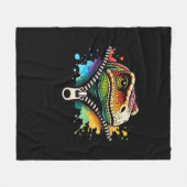 ペエカボデザインforハロウィーン フリースブランケット (正面(横))