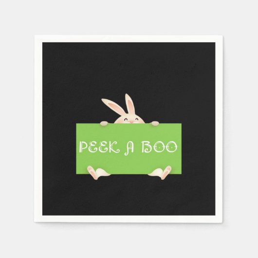 ペエカボバニー スタンダードカクテルナプキン (正面)