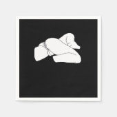 ペエカボークラシックおもしろいー スタンダードカクテルナプキン (正面)