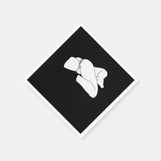 ペエカボークラシックおもしろいー スタンダードカクテルナプキン (角)