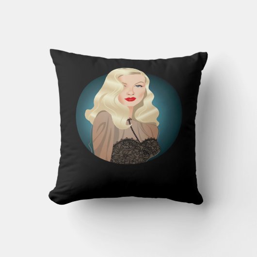 ペエカボー不気味引用文 クッション (正面)