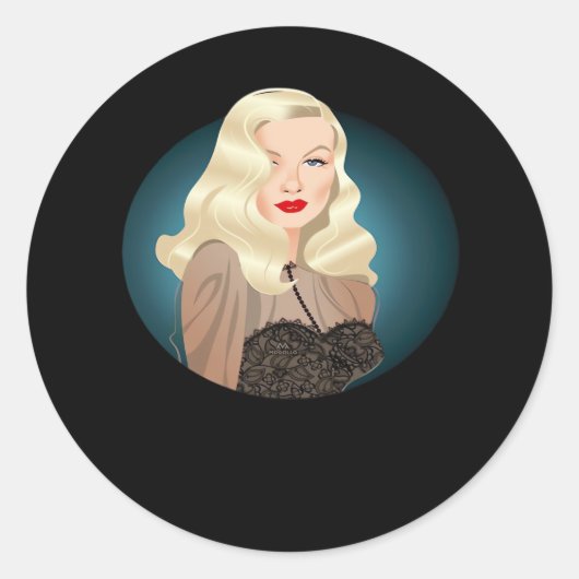 ペエカボー不気味引用文 ラウンドシール (正面)