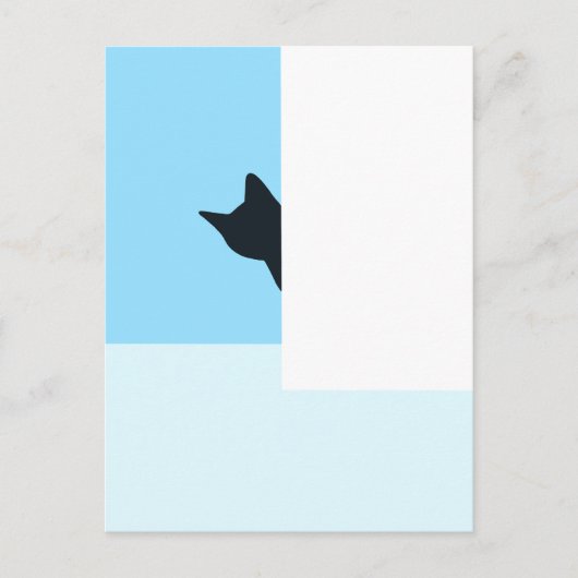 ペエカボー | キャットピーキングのまわりにコー絵を描ナー ポストカード (正面)