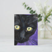 ペエカボー |ブラックキャットウォーターイラストレーション ポストカード (スタンド正面)