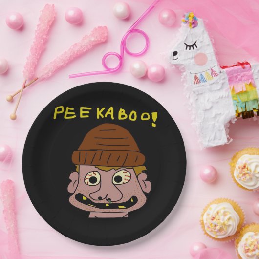 ペエカボ風変わりマン ペーパープレート (パーティー)