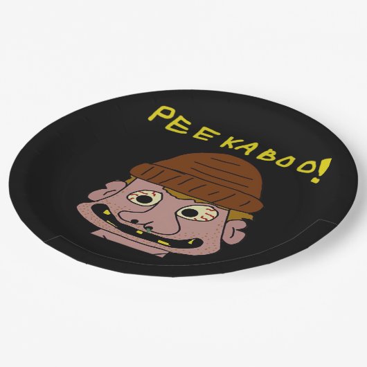 ペエカボ風変わりマン ペーパープレート (アングル)