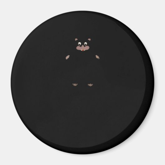 ペエカボ（白） マグネット (正面)