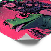 ペエコイン和風ポスターフロッグライダー版 ポスター (角)