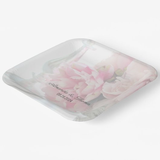 ペオかわいらしニ結婚ーズ ペーパープレート (傾斜あり)