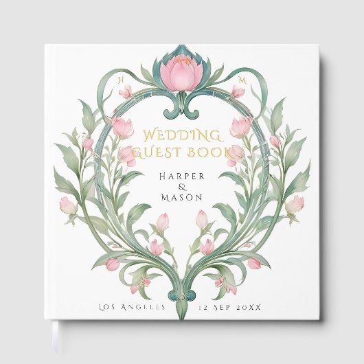 ペオエレガントニーズ結婚フォイルゲストブック ゲストブック (正面)