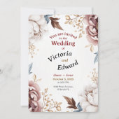 ペオニビクトリアンラックス結婚式招待状カード 招待状 (正面)