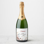 ペオニビクトリアンルクスワきらめくインボトルラベル スパークリングワインラベル (正面)