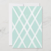 ペオニーとユーカリの赤ちゃん象のベビーシャワー 招待状 (裏面)