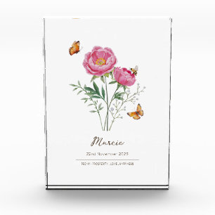 ペオニーの誕生月の花 フォトブロック