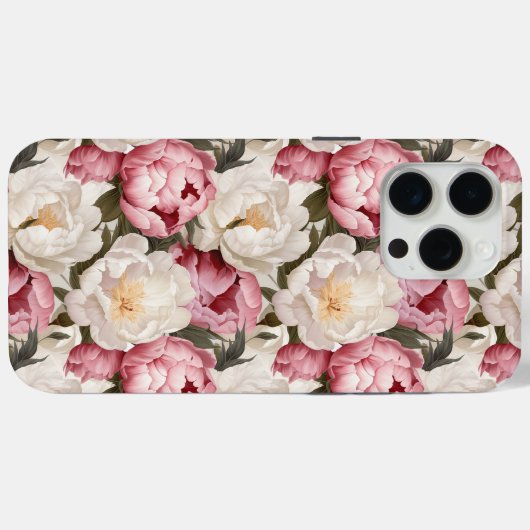 ペオニー ブロッサム フラワーデザイナー iPhone / iPad ケース Case-Mate iPhoneケース (裏面 (横))