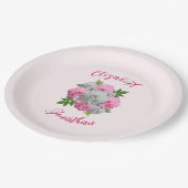 ペオニー ブーケ ウェディング ペーパープレート (アングル)