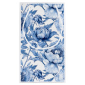 ペオニー(芍薬) ブルーフラワーブライドスメイド ボタニカルネーム カスタム スモールペーパーバッグ (裏面)