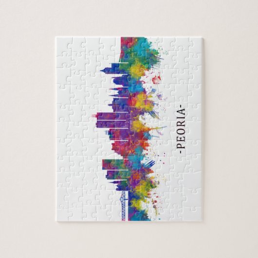 ペオリアイリノイ州スカイライン ジグソーパズル (縦)