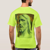 ペオリアILに住む無名キリスト・イエス像 Tシャツ (裏面)