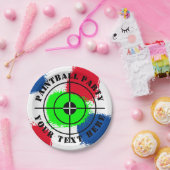 ペカスタムイントボール（ばちゃばちゃ）跳ねるの誕生会プレート ペーパープレート (パーティー)