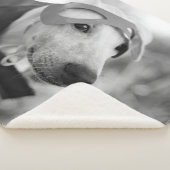 ペカスタムットネームタイポグラフィと写真 シェルパブランケット (3/4)