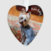 ペカスタムット2写真名クリスマス装飾品 オーナメント (正面)