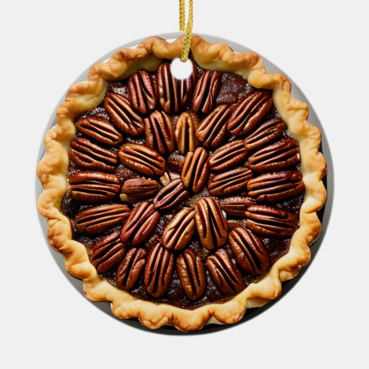 ペカンアットプレゼント | Food Punユーモア セラミックオーナメント (正面)