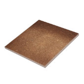 ペカンカラメルブラウングリッターウォールフロアキッチン タイル (側面)