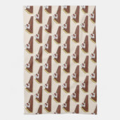 ペカンパイタートサザンフードスライスデザートグルメ キッチンタオル (縦)